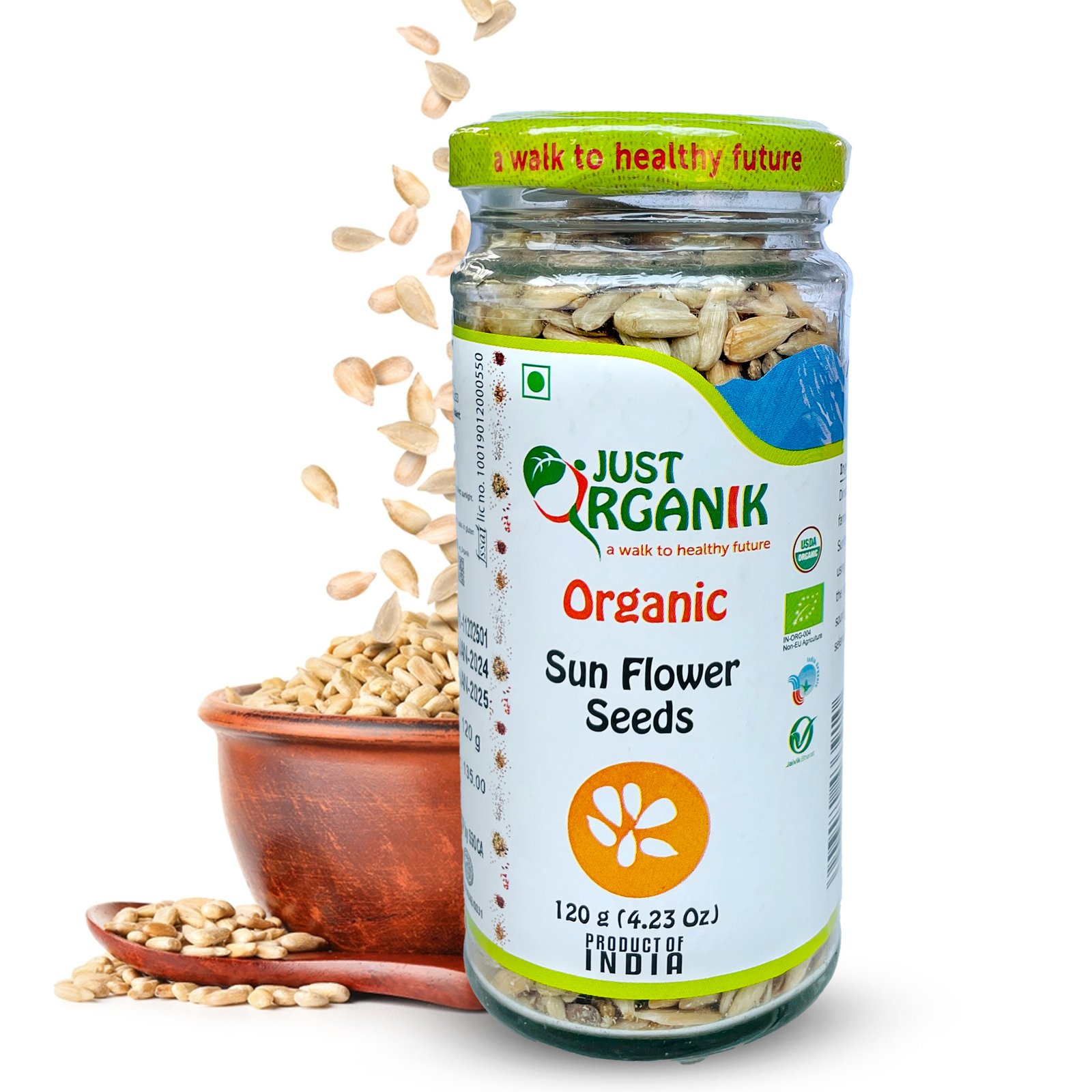 Organic sunfower seed Just Organik Organic Sunflower Seed