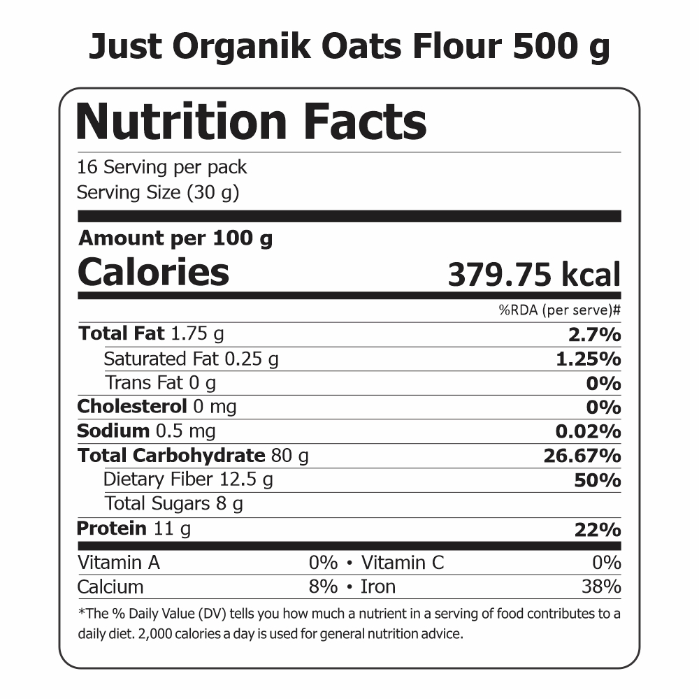 Oats Flour Nutrition Value