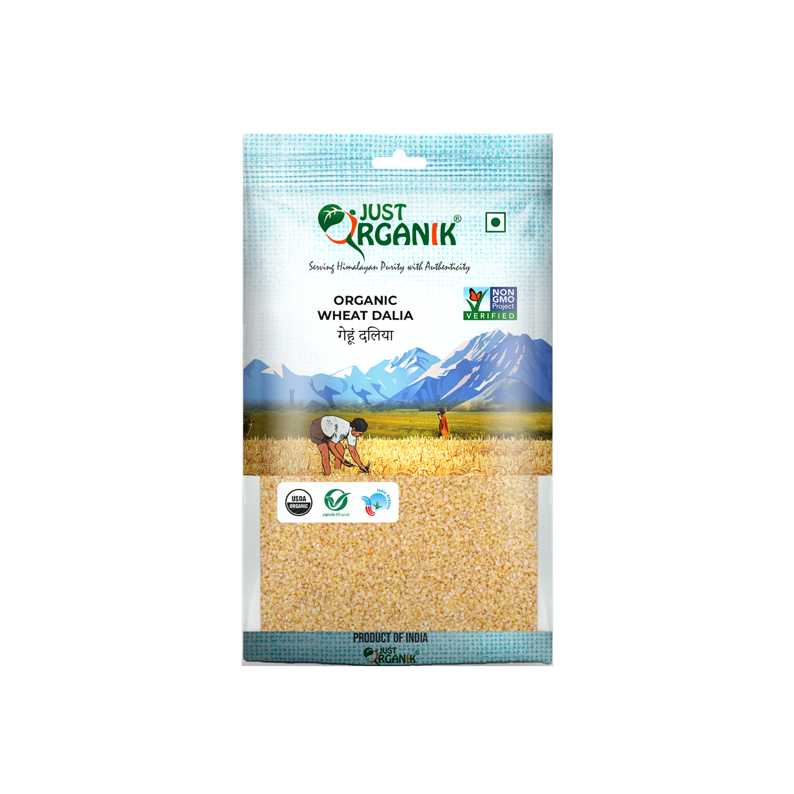 Organic Wheat Daliya Just Organik Organic Wheat Dalia